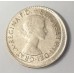 AUSTRALIA 1963 . SIXPENCE . ERROR . BROADSTRUCK